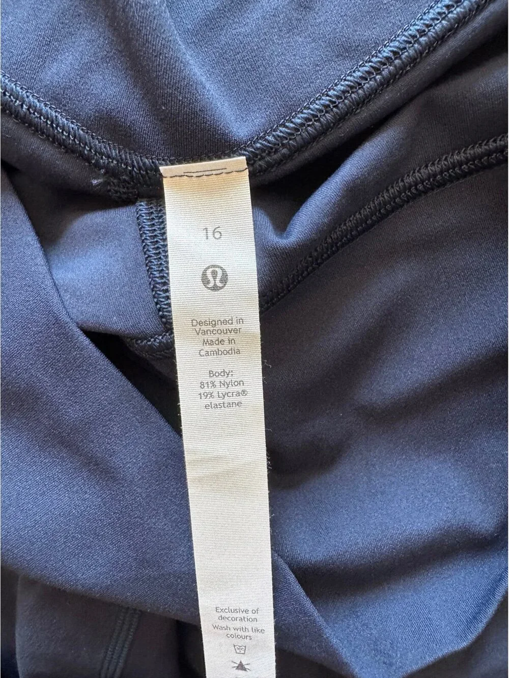 Lululemon Align High Rise 28” True Navy Size 16 NWT